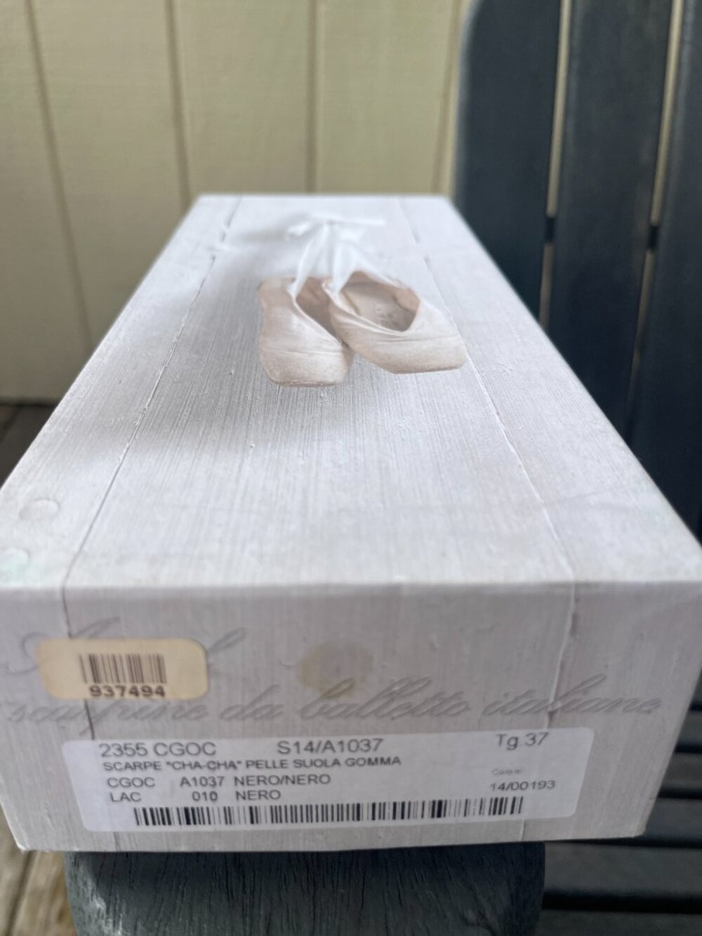 Anniel Italy "Soft Cha-Cha" Black Leather Ballet/Jazz Shoes - Brand New in Box - Picture 6 of 7
